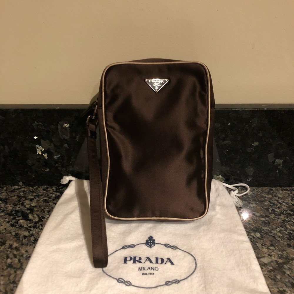 Prada Satin Wristlet Bag